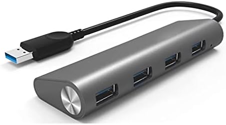 N/A 4-Port USB 3.0 Alumínium Ötvözet Hub Multi-Function nagysebességű Adapter Laptop