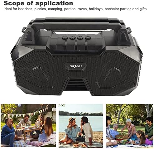 Acogedor Solar Bluetooth Hangszóró, 8W Hordozható Újratölthető, Vezeték nélküli Hangszóró, 5+ Óra Játékidő,