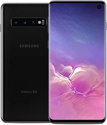 Samsung Galaxy S10 128GB 6.1 4G LTE Teljesen Nyitva, Prizma, Fekete (Felújított)