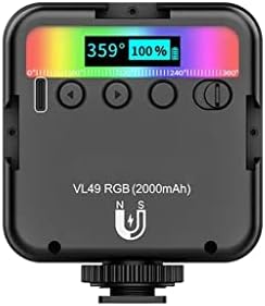 ZCMEB RGB Színes LED Videó Fény 2500K-9000K 800LUX Mágneses Mini Fényt Kiterjesztése 3 Hideg Cipő 2000mAh
