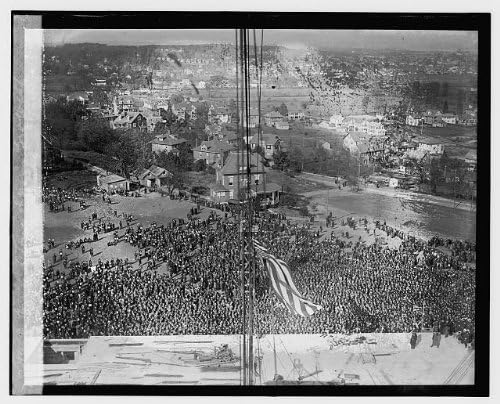 HistoricalFindings Fotó: Sarokköve Szóló,George Washington Emlékmű,November 1923,Amerikai Egyesült Államok,5