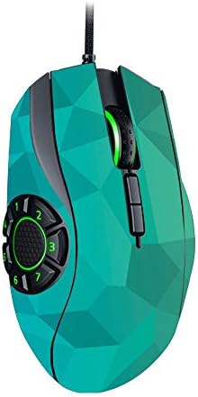 MightySkins Bőr Kompatibilis a Razer Naga Hex V2 Gaming Mouse - Kék, Zöld, Sokszög | Védő, Tartós, Egyedi
