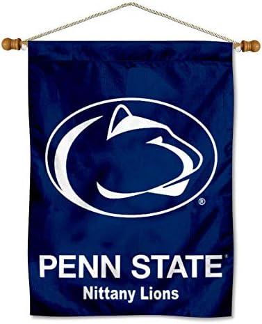 Penn State Nittany Lions Banner Zászlót, Fa Banner Rúd Készlet