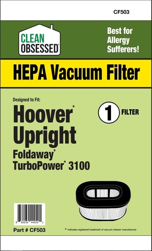 Tiszta Megszállott Csere Hoover Felhajtható TurboPower 3100, Függőleges HEPA Szűrő