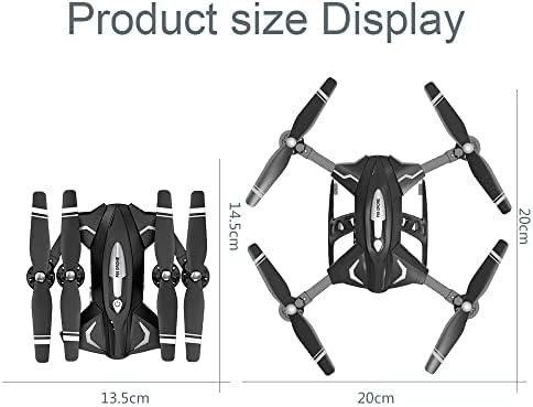 RFZHANZ Rc AUX Mini Drón Összecsukható RC Quadcopter 720P HD FPV Kamera Egy Kulcs, Vedd Le/Leszállás Magasság