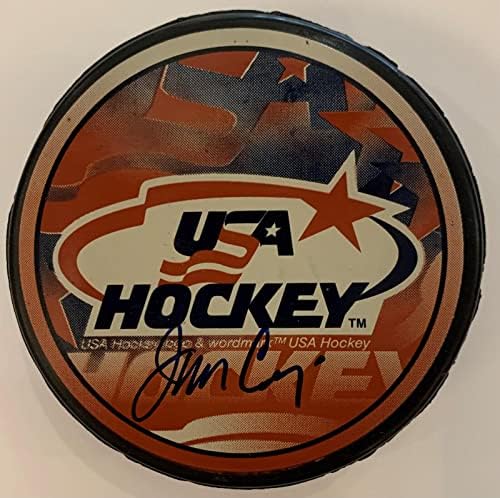 Craig Dedikált, aláírt 1980 USA Jégkorong csapat Korongot. A PSA/DNS-COA. - Dedikált NHL Korong