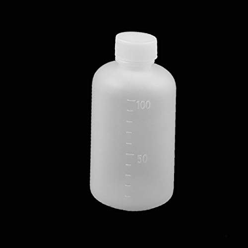 X-mosás ragályos 5db 100ml Műanyag Kis Szája Kémiai Laboratóriumi Reagens Üveg Üveg Minta(Bottiglia del
