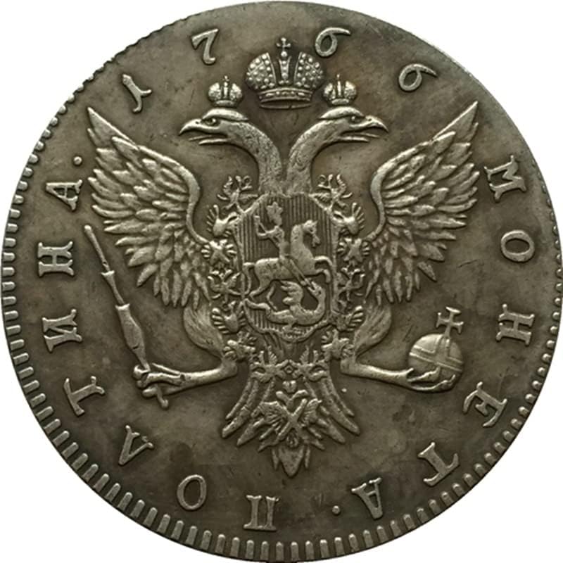 Orosz Antik Érme 1766 Rubelt Érme