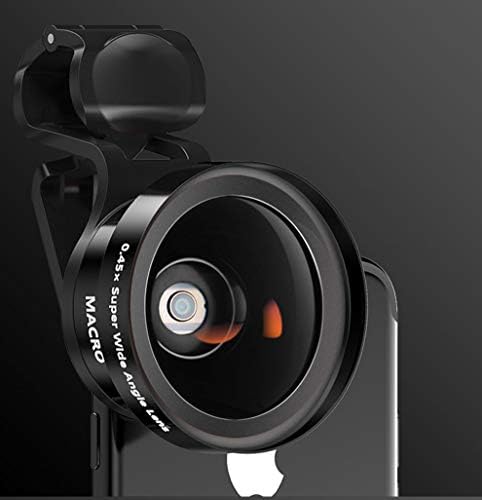 Telefon Lencse Kit 0.45 x Szuper nagylátószögű+12,5 X Makró Objektív HD Kamera, Optika,Zoom Objektív iPhone11