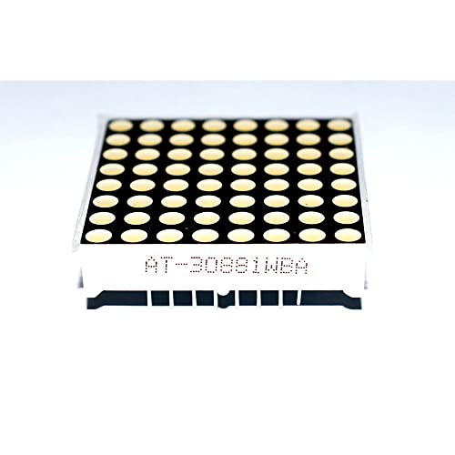 10db 8×8 3 mm Dot Mátrix Jegyű Numerikus LED Kijelző 64 Pont Jelezte, Fény 32x32mm Méret