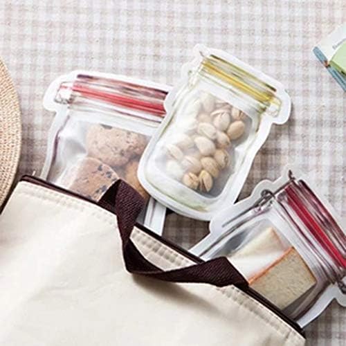 Tároló Élelmiszeripari termékek Hűtőszekrény 10Pc Táskák Friss Újrafelhasználható Megőrzése Hideg Jar