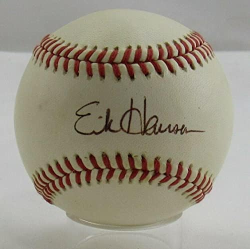 Erik Hanson Aláírt Automatikus Aláírást Rawlings Baseball B100 - Dedikált Baseball