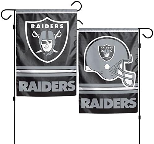 Wincraft NFL Oakland Raiders Kert Zászló, 12 Cm, 18 Cm, 2 Oldalas, Csapat Színe