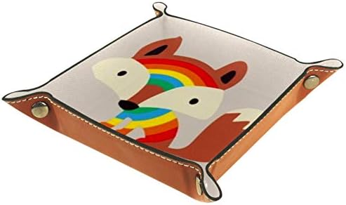Lyetny Doodle Fox Tároló Doboz Édességet Jogosultja Rövidáru Tálca Asztali Tároló Szervező Kényelmes az