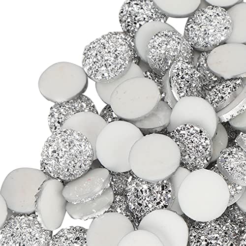 100 Lapos Gyémánt, 12mm Gyanta Kerek Fényes Flatback Kristály Üveg Strasszos Kézműves Dekorációs Kiegészítők